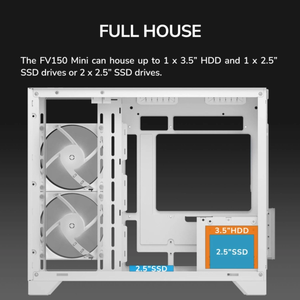 Cougar Gaming Cabinet FV150 MINI RGB (White) view 5